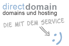 directdomain - die mit dem Service: Unsere Webseiten liegen vorn. Hier gelangen Sie zu unserer Website