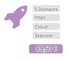 klimaneutrales Hosting mit 5 Domains