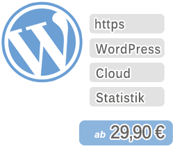 Leistungsfähige Speicherplatzpkete mit WordPress schon für 29,90 Euro